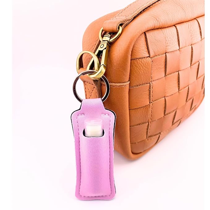 Pink Lemonade Chapstick 3-Pack. Includes Bonus Lip Balm Holder Keychain (Pink). Limited Edition Flavor from the Chapstick I Love Summer Collection, Unique Gift Bundle from Tiny Seed