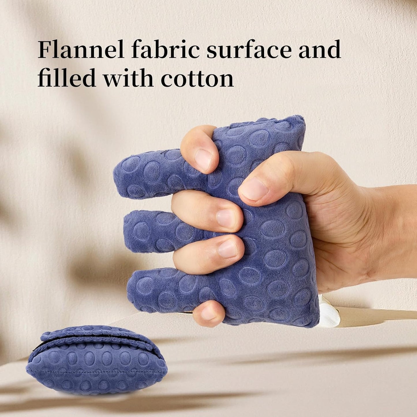 Adjustable Removable Finger Separator Protector Hand Contracture Cushion Padding Pillow Prevention Aid Training Tool With Fingers Hands Splints (Purple)
