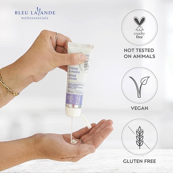 Bleu Lavande - Soothing Hand Care Aromatherapy Set – Lavender Hand Soap & Lavender Hand Creams – Infused with Premium and 100% Pure Lavender Essential Oil - Natural & Vegan Lavender Products