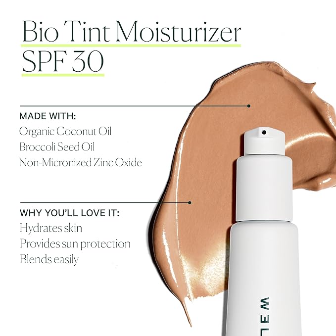 Well People Bio Tint SPF 30 Tinted Moisturizer, Skin-perfecting Moisturizer, Smoothes Imperfections & Moisturizes Skin, Vegan & Cruelty-free, 13W