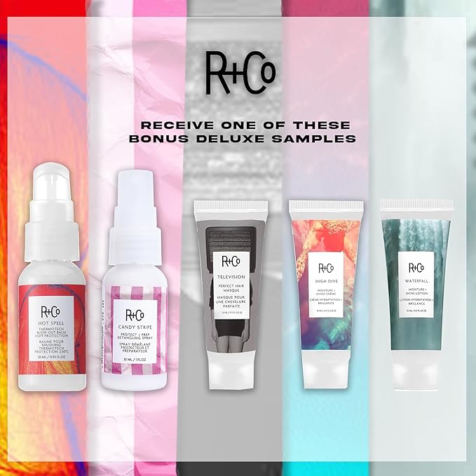 R+Co Dallas Biotin Hair Thickening Shampoo and Conditioner Set (8.5 Oz) + Deluxe Sample (.5 Oz) | For Hair Growth | Sulfate-Free | Vegan + Cruelty-Free |