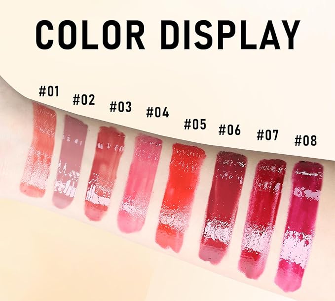 Lip Balm Click Slick, Honey Melting Lip Glow Oil, Moisturizing and Long-lasting Lip Plumper, Non Sticky Lipstick with Coconut Oil (01 Tomatoes)