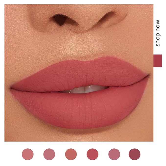 PHOERA Foundation,6Pcs Matte Liquid Lipstick Makeup Set, Matte liquid Long-Lasting Wear,PHOERA Makeup Foundation Full Coverage(101- Porcelain)