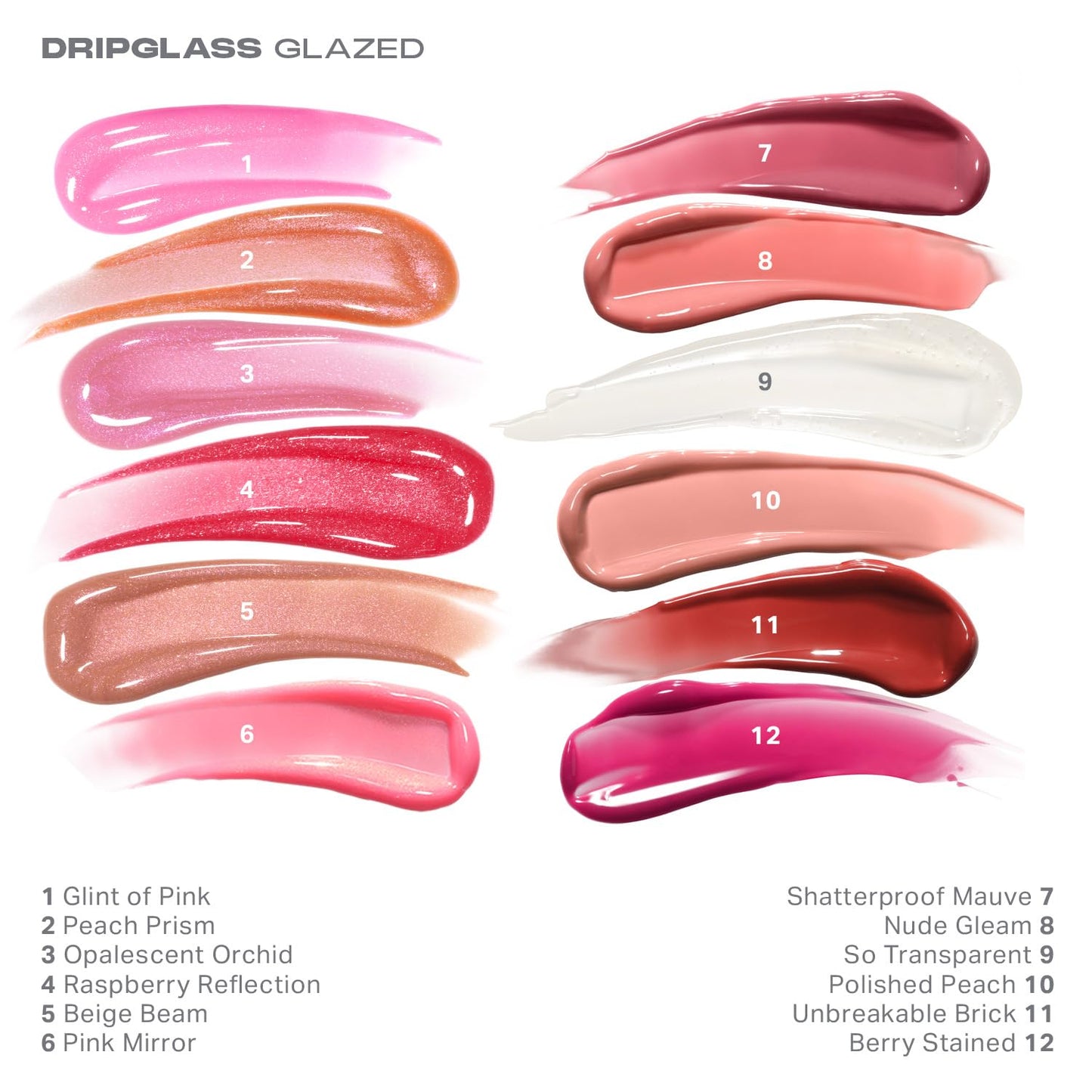 MORPHE Dripglass High Shine Lip Gloss - Glazed, Semi-Sheer & Nourishing Lip Makeup - Buildable Formula Infused with Plant-Derived Squalane & Vitamin E - So Transparent (0.13 oz)