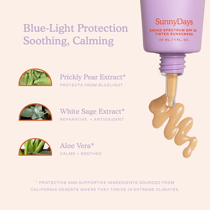 Tower 28 Beauty SunnyDays SPF 30 Tinted Mineral Sunscreen - For Sensitive Skin - 2-in-1 Facial Broad Spectrum UVA/UVB Protection + Foundation - Shade 25 OCEAN PARK, 1 Fl Oz