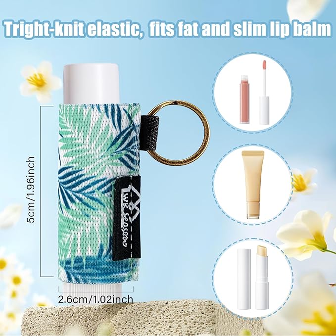 WK IEASON Lip Balm Holder Keychain Bulk Chapstick Holder Key chain