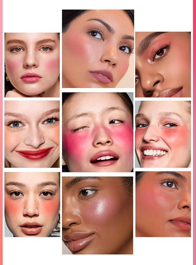 MAEPEOR Matte Face Blush 8 Colors Lightweight Natural Look Face Blush Long-Lasting and Highly Pigmented Powder Blush for Cheeks (Color 02)