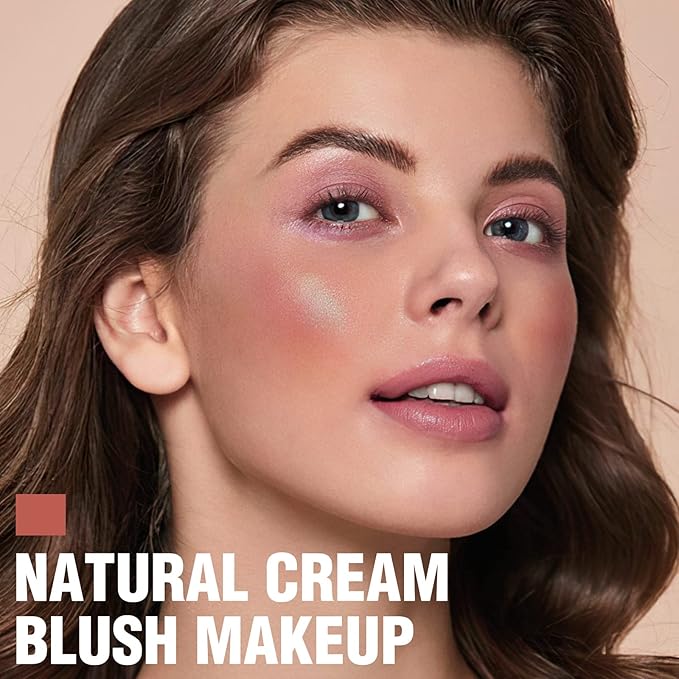 FOCALLURE Cream Blush Makeup,Buildable Blush Stick for Cheeks,Matte and Dewy Finish,Long Wearing,Easy Application,Lightweight Multi Stick,BURNING CLAY