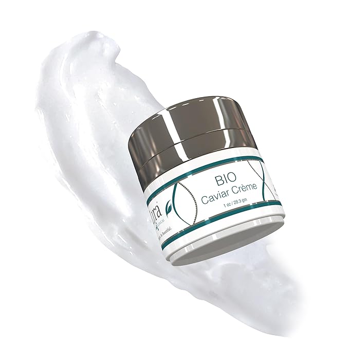 Lira Clinical BIO Caviar Crème - Daily Hydrating Facial Moisturizer with Advanced Peptide Complex and Vitamin C - Night Cream for Dry Skin - Travel Size Nourishing Cream for Skincare Routine - 1 oz
