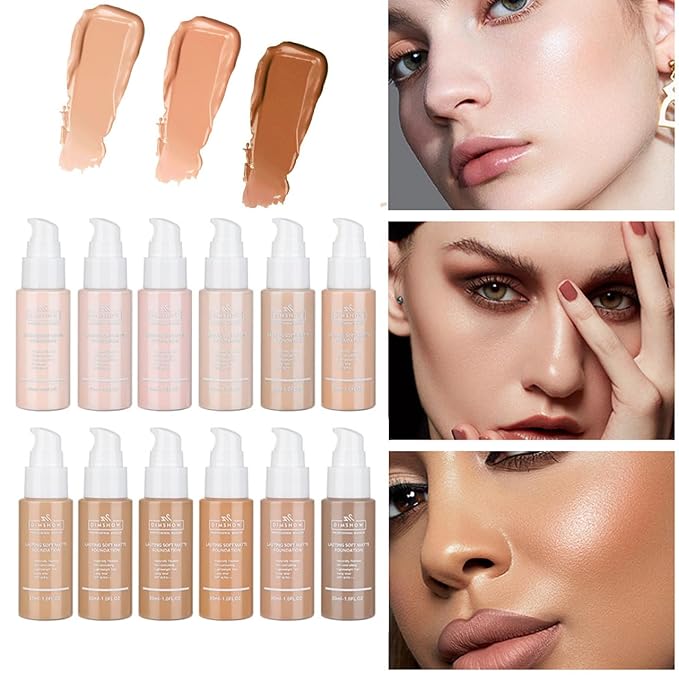 Flawless Matte Liquid Foundation Makeup, Vegan & Cruelty-Free, Liquid Oil-Free Foundation Face Makeup for Combination & Oily Skin, Longwear Medium-Full Coverage (04, 30ml)