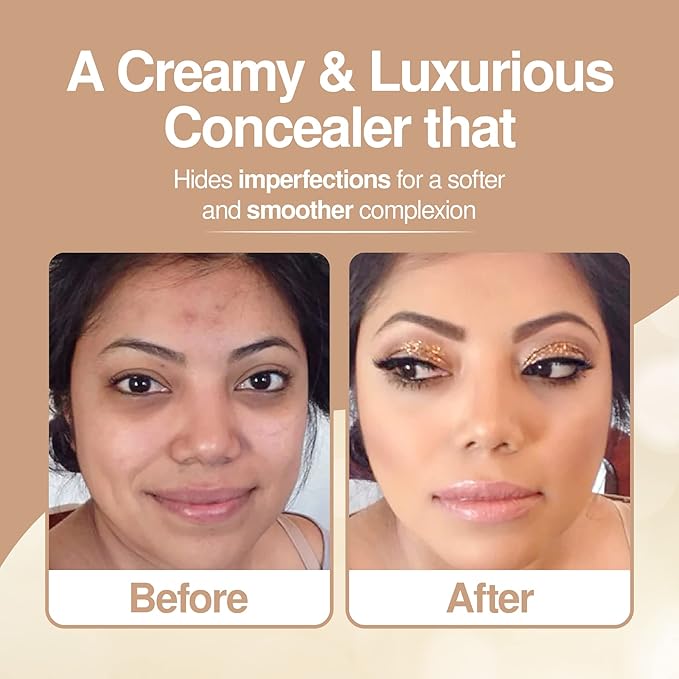 Frankie Rose Cosmetics Our Lil’ Secret Concealer – Sweat-Proof & Matte Under Eye Concealer, Long Lasting Concealer Full Coverage For Fine Lines, Dark Circles & Hide Imperfections - Truffle