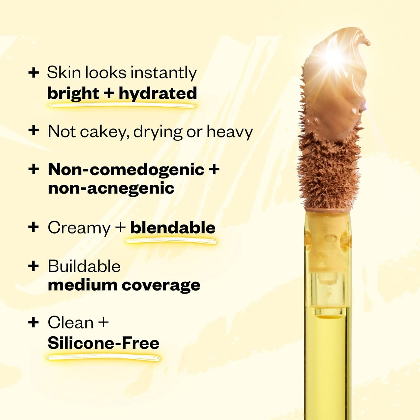 Kosas Revealer Concealer - Medium Coverage Makeup with Hyaluronic Acid, Conceals Dark Circles Under Eyes, Dark Spots and Blemishes + Brightens, Hydrates, Long-Lasting & Vegan, (Tone 6.3 N)