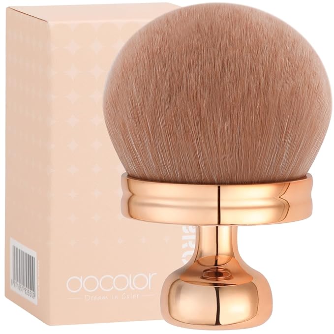 docolor Extra Large Body Makeup Brush For Self Tanner, 3 Inch Width Self Tanning Blend Brush, Soft synthetic hair, Powder, Foundation, Blusher, Bronzer, Face and Body Brush Gift box