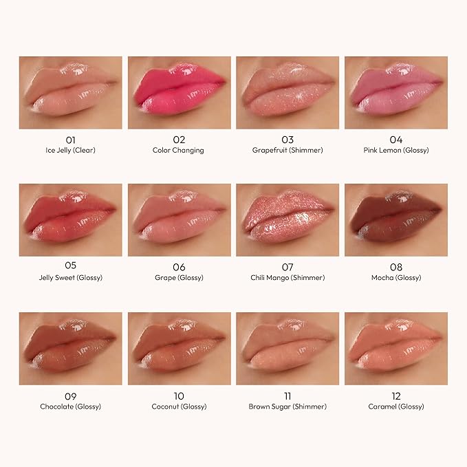 KISS NEW YORK Professional Melting Jelly Lip Balm, High Shine & Moisturizing Lip Stick, Long Lasting, Plumping Effect Look, Non-Sticky & Not Cakey, Easy Application & Natural Coverage (Grape)