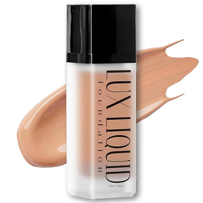 Organic Aloe-Based LUX Liquid Foundation, Natural Vegan Gluten-Free Made in USA, Maple