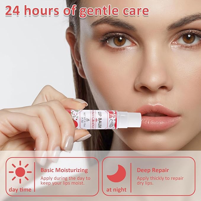 64 Pack Lip Balm, Natural Lip Balm Bulk with Vitamin E and Coconut Oil, Hydrating Lip Balm for Dry Lips, Bulk Lip Balm for Stocking Stuffers - 16 Flavors