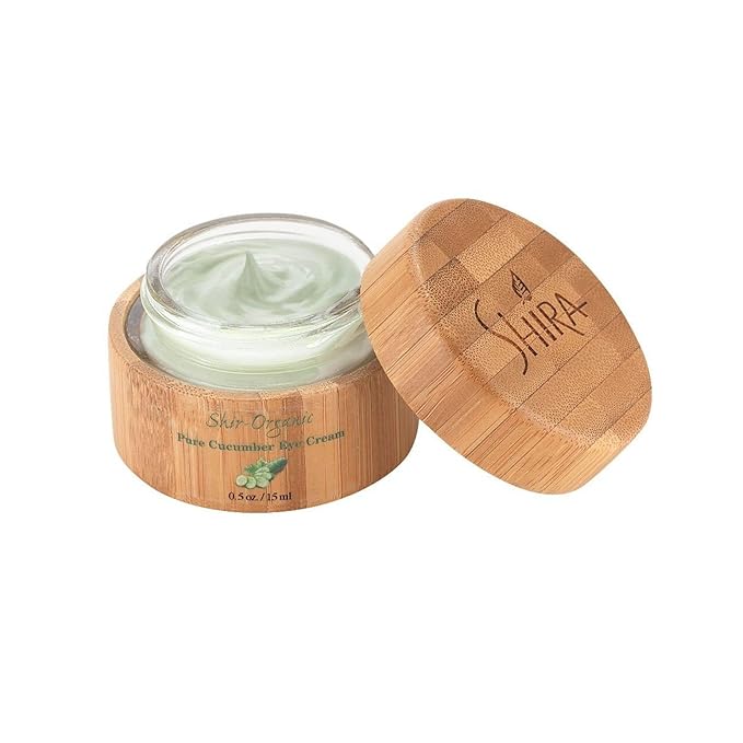 Shir-Organic Pure Cucumber Eye Cream For Dark Circles Eye Puffiness Wrinkles Instant Hydration Anti Aging Eye Cream for All Skin Type (15 ML)