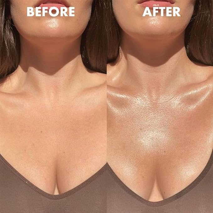 PHOERA Body Luminizer Highlighter, Waterproof Moisturizing and Glow For Face & Body, Face Body Glow Illuminator (101 Rose Gold)