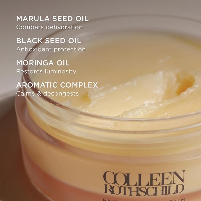 COLLEEN ROTHSCHILD Mini Radiant Cleansing Balm | Deeply Cleanses, Soothes & Removes Makeup & Impurities | Restores Luminosity | Calms & Decongests | Combats Dehydration (1 fl oz)