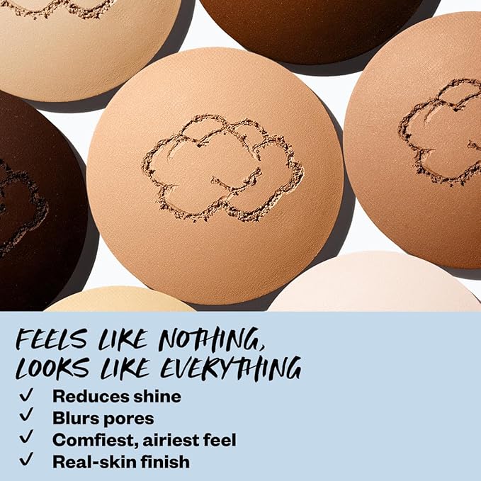Kosas Mini Cloud Set Face Setting Powder - Smoothing Shine Control, Soft, Sheer Setting Translucent Makeup Finish, Portable & Long-Lasting (Breezy)
