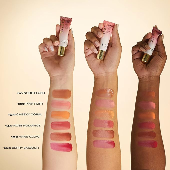 Milani Cheek Kiss Liquid Blush Makeup - Blendable & Buildable Cheek Blush, Lightweight Liquid Blusher and Cheek Color (Rose Romance)