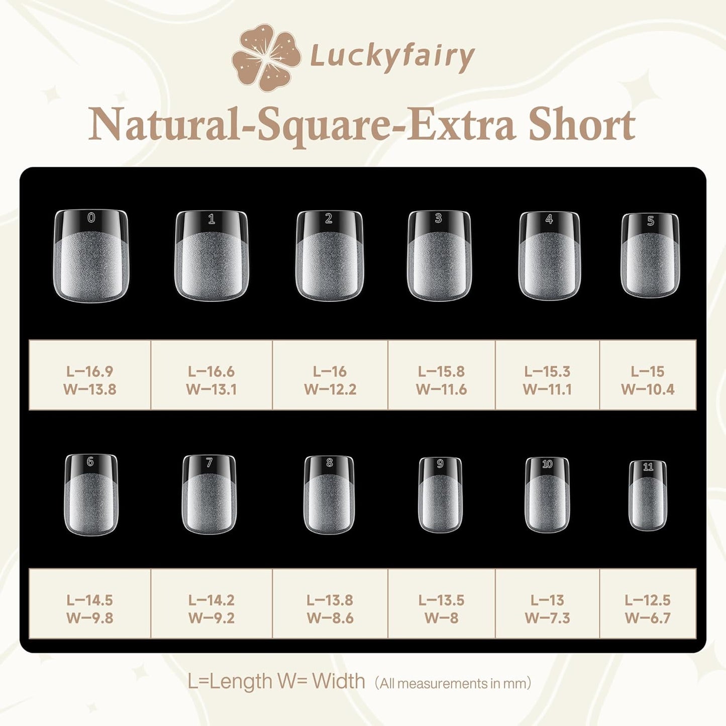 Square Nail Tips: 504pcs Soft Gel Extra Short Press on Nails, 12 Sizes XS Full Cover Clear XXS Extra Small Square Gel Nail Tips for Nail Extension DIY Home