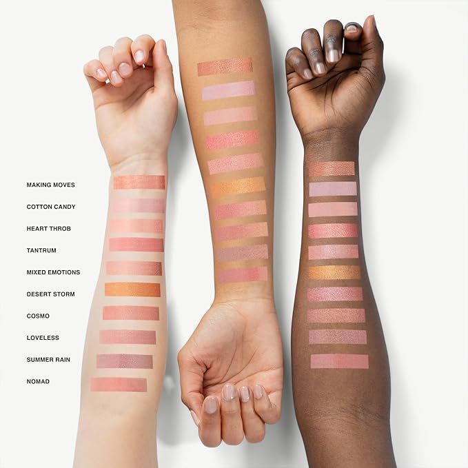 Makeup Powder Blusher - "Desert Storm" - 4g / 0.141 oz - Full Coverage, Natural Blush - Soft, Buildable Pink, Coral, Peach & Golden Hues