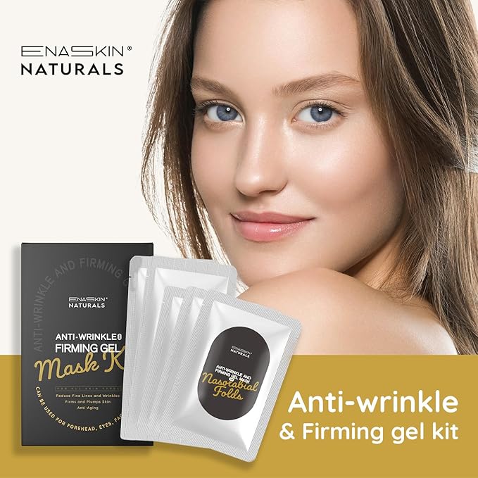 Enaskin Naturals 5 in 1 Anti Wrinkle Face Patches Anti Wrinkle Gel Face Masks (5 in 1 Pack)