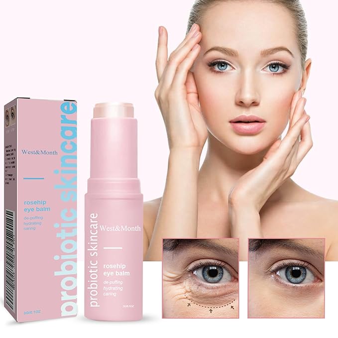 Rosehip Eye Cream Stick, Moisturizing, Hydrating, Lightens Lines and Dark Circles, Lifting, Firming