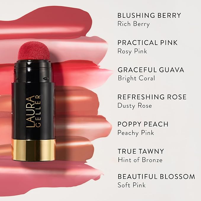 LAURA GELLER NEW YORK Serum Blush Tint, Lightweight Liquid Blush for Cheeks, Weightless Watercolor Sheer Finish, True Tawny