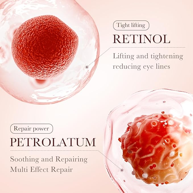 Retinol Eye Cream Stick for Dark Circles Under Eye Treatment, Puffiness and Bags - Firming & Hydrating Eye Cream for Anti-Aging Results in 3-4 Weeks