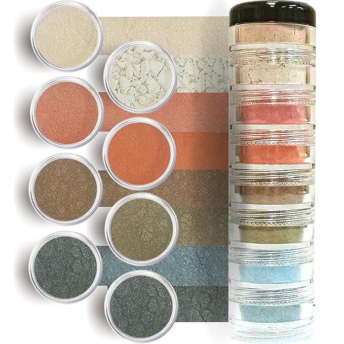 Loose Mineral Eyeshadow and Contouring Palette - Manhattan Chick 8 Shade Set