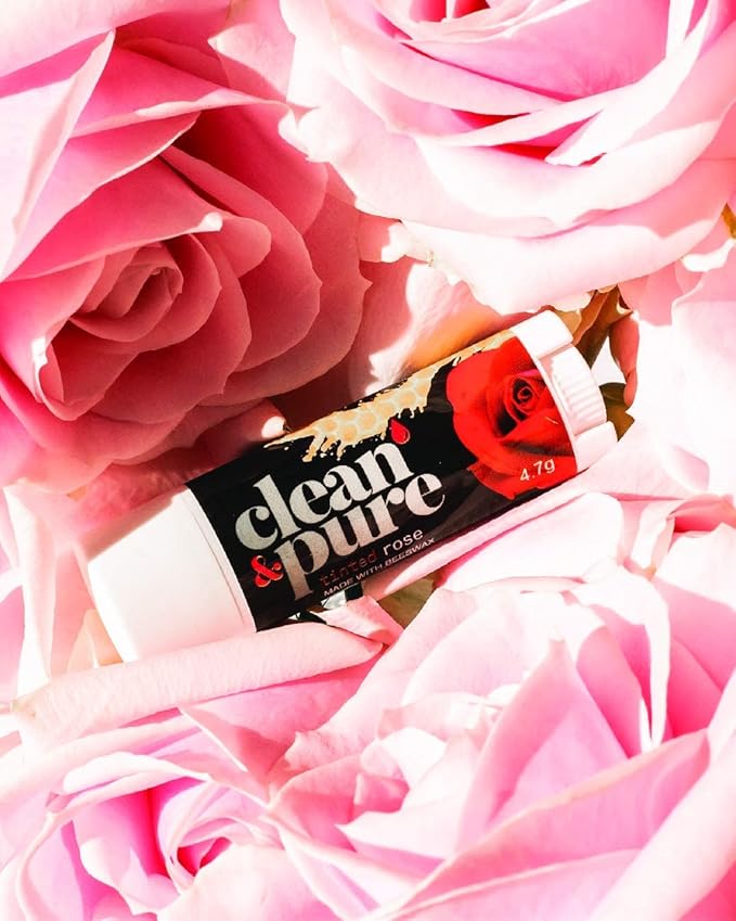 Lip Balm (Tinted Rose) | Manuka Honey Conditioning Lip Care | Lip Care with 100% All Natural Beeswax | Vitamin E Oil