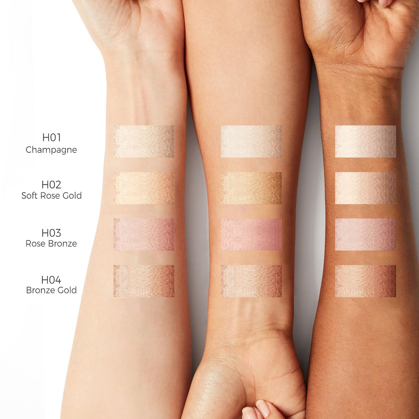 Dewy Highlighter Makeup, Highlighter Makeup Stick for Face and Body, Radiant & Shimmer Glow, Buildable Color for All Day | Vegan & Cruelty-Free | Champagne Beige Gold 15g/0.53fl.Oz