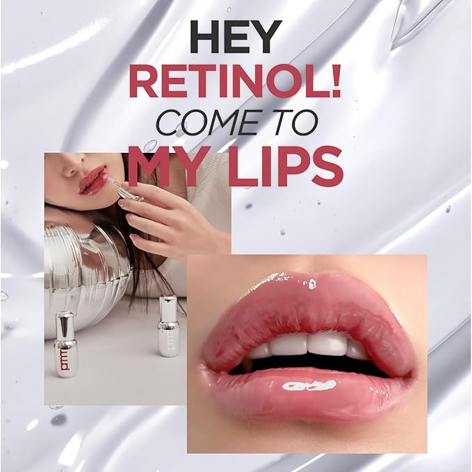 PRIMERA Retinol Volume Lip Serum #Bare - Retinol Lip Plumper with Silicon Tip, Long-lasting Plump & Glossy Hydrator, Clinically Proven Firming & Moisture Lock (0.42 oz / 12g)