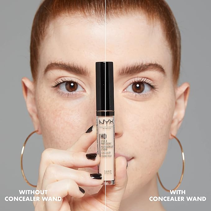 NYX PROFESSIONAL MAKEUP HD Studio Photogenic Concealer Wand, Medium Coverage - Porcelain