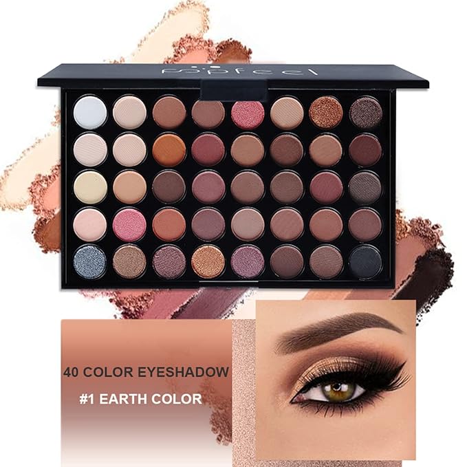 All-in-One Makeup Gift Set Carry All Makeup Kit Women Full Kit With Makeup Bag Lipgloss Lipstick Concealer Blush Foundation Face Powder Eyeshadow Palette Cosmetic Palette #6
