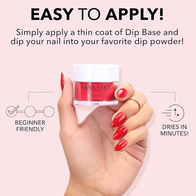 Kiara Sky Long Lasting Nail Dip Powder Pink Tones 1 oz, Love At Frost Bite
