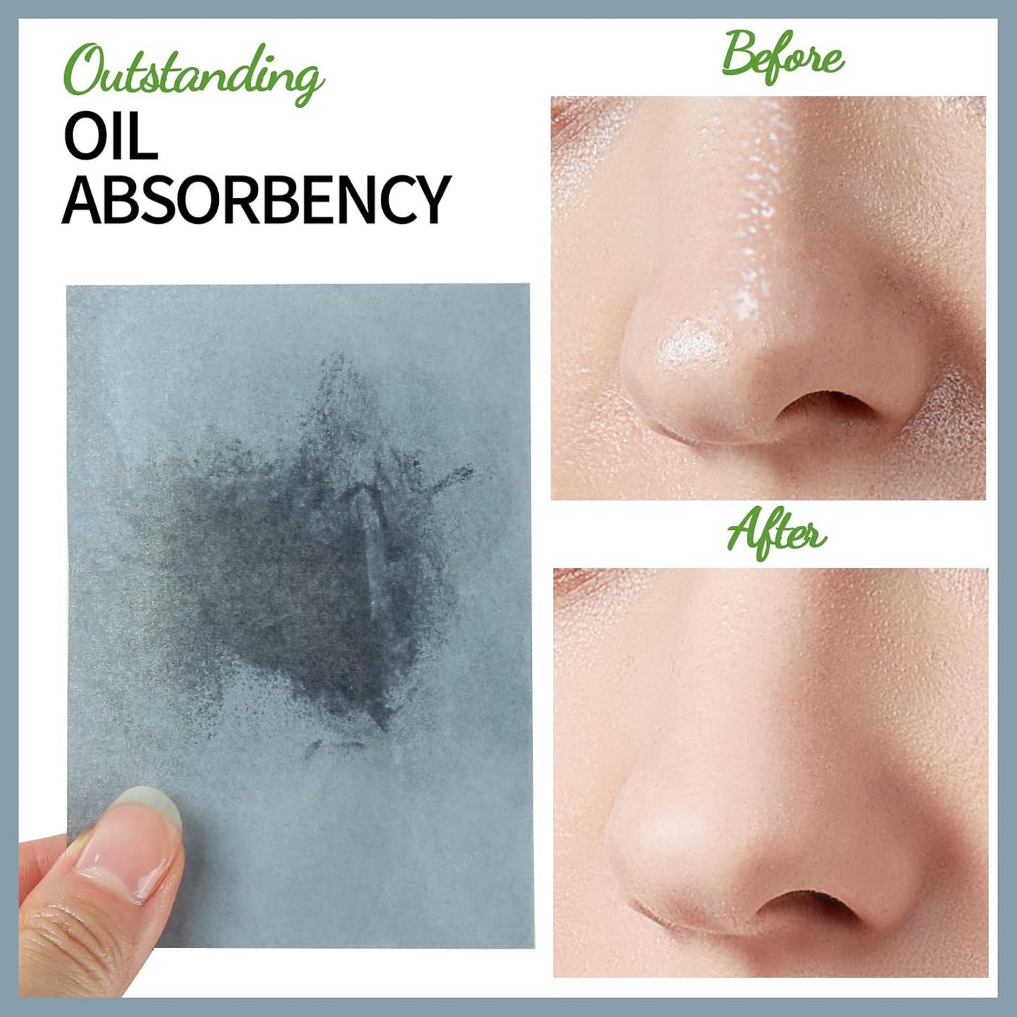 FANDAMEI 600 Counts Oil Blotting Sheets For Face, Oil Blotting Papers For Face, Blotting Paper for Oily Skin, Oil Control Film, Oil Absorbing Sheets For Face, Oil Absorbing Tissues