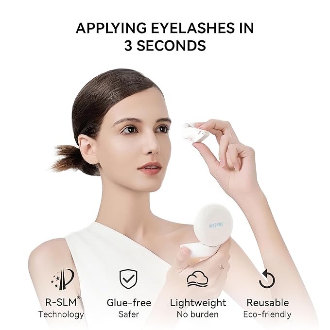 Soft Magnetic Eyelashes Kit with Applicator, No.12 Iris Black, Reusable Glue-free Wispy Magnetic Lashes, Cruelty-free False Lashes, Waterproof, Lightweight, Suit for Heavy Makeup