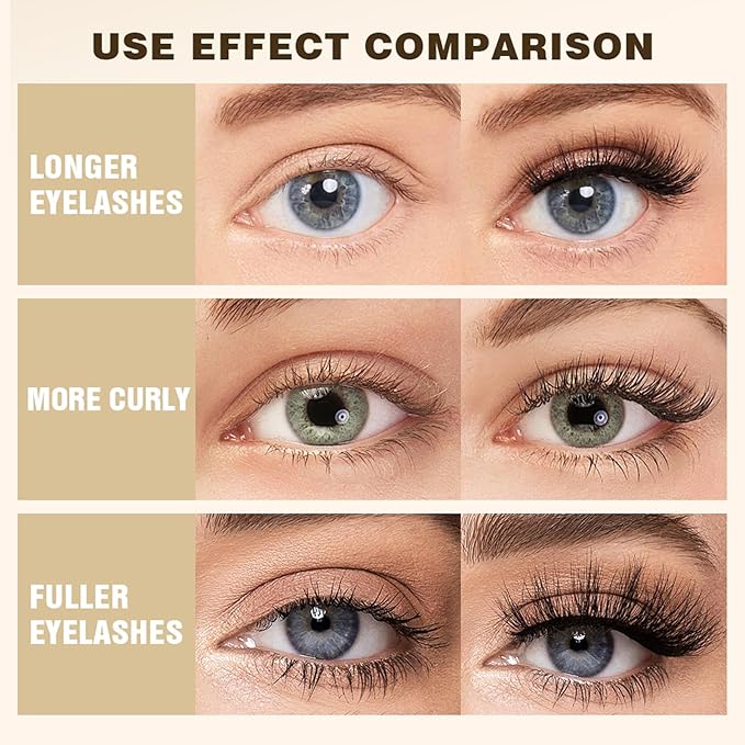 Makeup Sets.Lash serum.Mascara.Waterproof Smudgeproof Long Lasting.Gift Kit for Women Girls(2 Pcs Set)