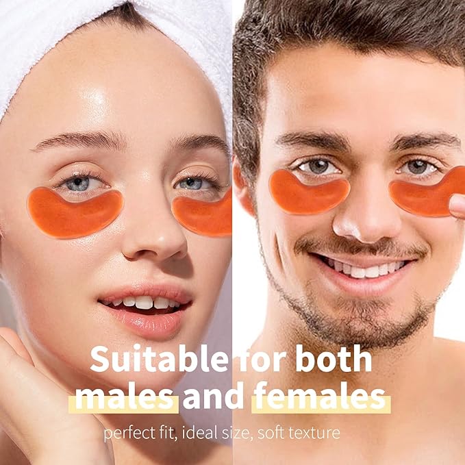 Premium Under Eye Patches, Gel Eye Patches Hydrating & Refresh for Puffy Eyes, Under Eye Bags & Dark Circles, Natural Collagen Eye Gels Pads, Crystal Anti-Aging Eye Mask (Light blue)