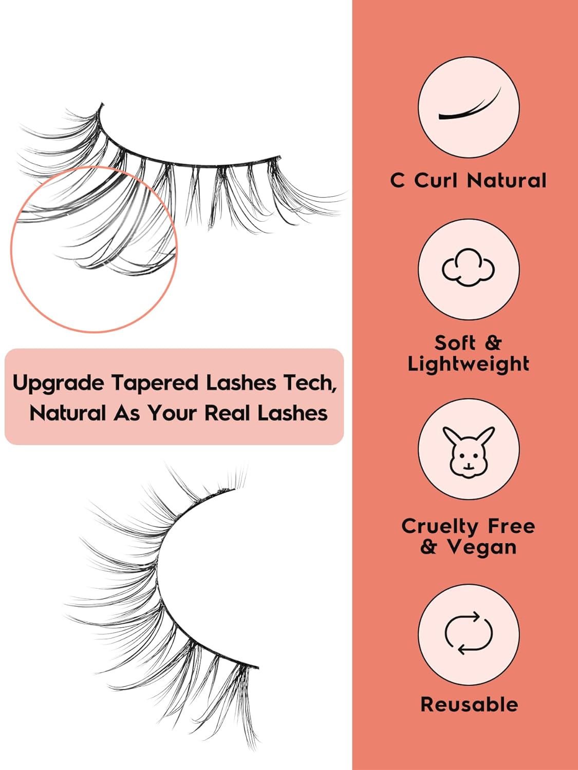 False Eyelashes Natural Lashes Wispy 10mm Short Eyelashes Natural Anime Lashes Thin Band Strip Eyelashes Curly False Eye Lashes Pack 7 Pair Siligli Lashes That Looks Like Extensions