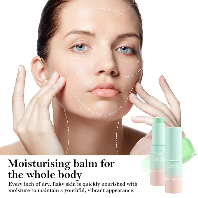 Boobeen Multi Moisturizer Balm Stick for Face, Moisture Balm Makeup Pen for Body, Hydrating Primer for Dry Skin Care,Glossy