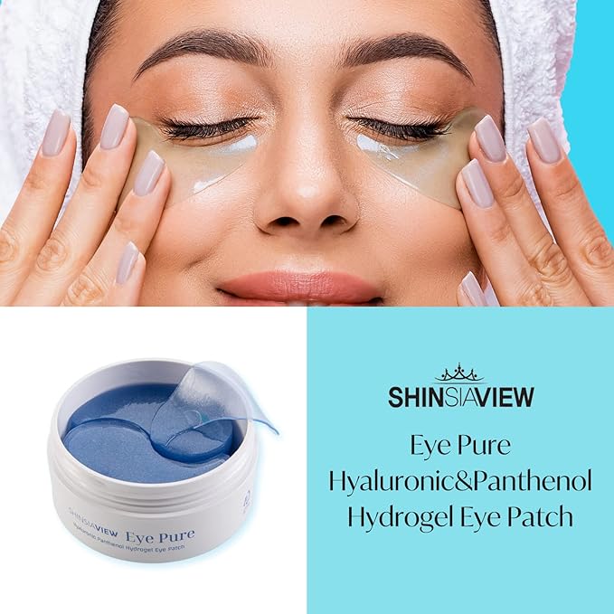 Hyaluronic Panthenol Under Eye Patches Vegan Firming Eye Gel Mask for Wrinkle, Puffy Eye, Dark Circle Treatment 30 Pairs