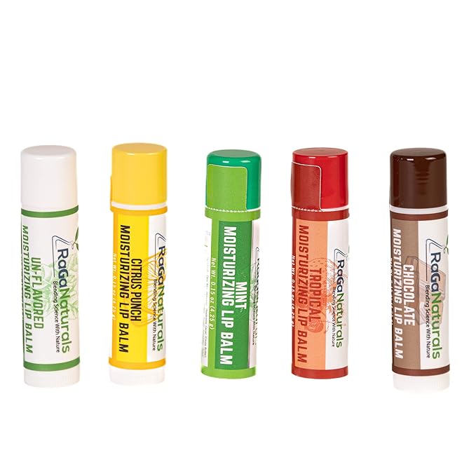 All Natural Lemon Moisturizing Lip Balm Gift Ornament for Holiday Stocking Stuffers, All Day Hydration, Original beeswax, Shea butter, Jojoba oil, Vitamin E and Love - Pack of 4 Tubes
