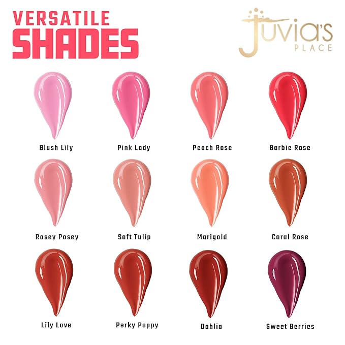 Juvia's Place Blushed Liquid Blush LilyLove - Dewy Tint Cheeks Makeup Glow Pigment Effortless Beauty Long Lasting Cosmetics Soft Creamy Natural Buildable All Skin Color Light Flawless Finish Blend