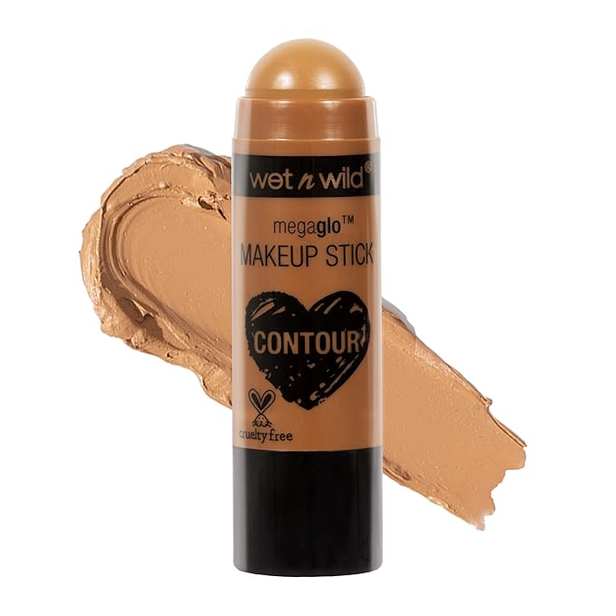 wet n wild MegaGlo Makeup Stick Conceal Contour Brown Oak's On You 1.1oz & Neutral Follow Your Bisque 1oz Bundle