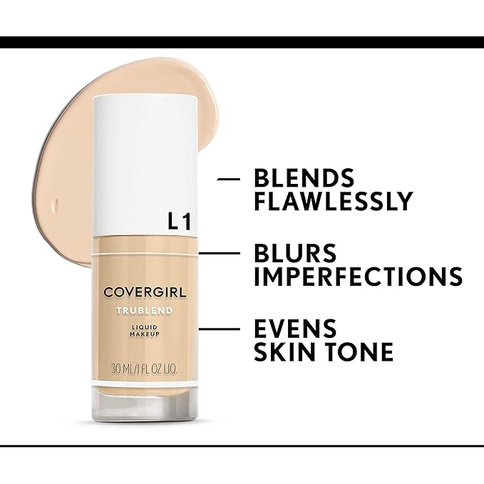 Covergirl Trublend Liquid Makeup Foundation, L5 Creamy Natural, 1 Fluid Ounce (Pack of 2)