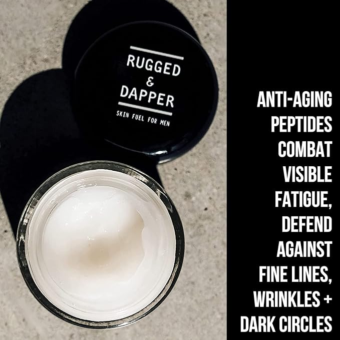 Men's Eye Cream for Dark Circles, Puffiness, Wrinkles & Puffy Eyes, Unscented Gel with Hyaluronic Acid, Vitamin E, Argan Oil, 1 Fl Oz